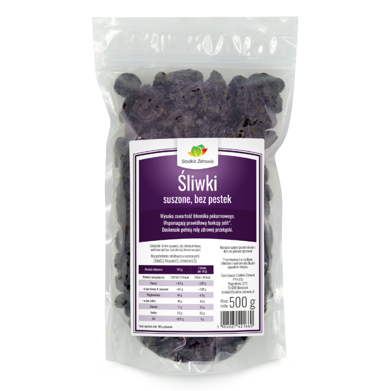 Śliwki suszone 500g