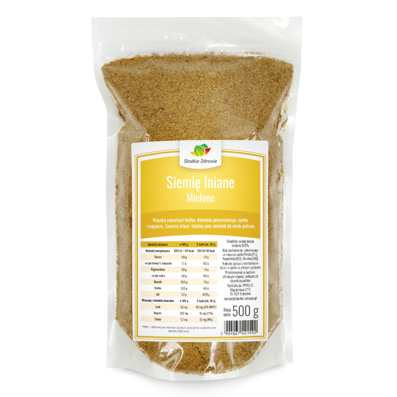 Siemię lniane mielone 500g