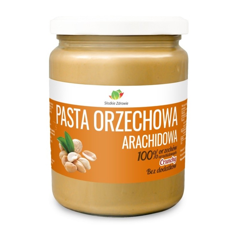Masło orzechowe CRUNCHY 100% 500g bez dodatków