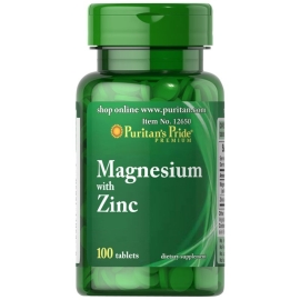 Magnez + Cynk 100 tabletek Puritan's Pride