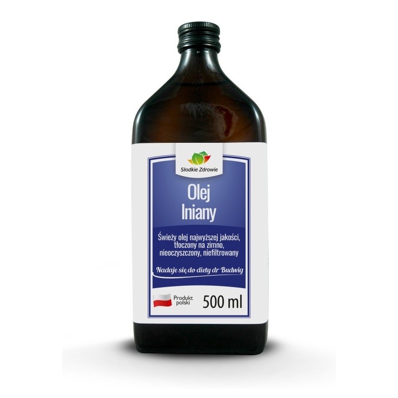 Olej lniany zimnotłoczony 500ml