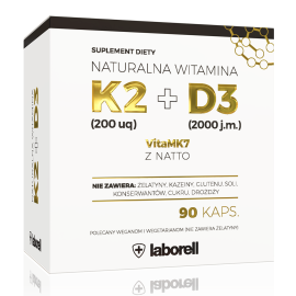 witamina k2 mk-7 200mcg d3 2000iu 90 kaps laborell