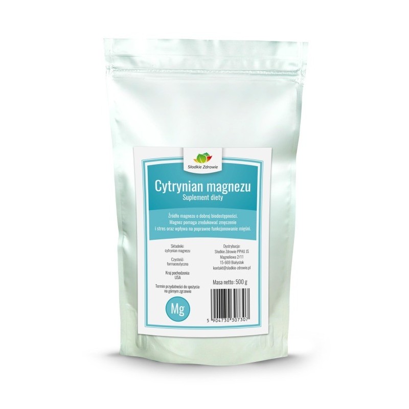 Cytrynian magnezu - czysty w proszku - 500g