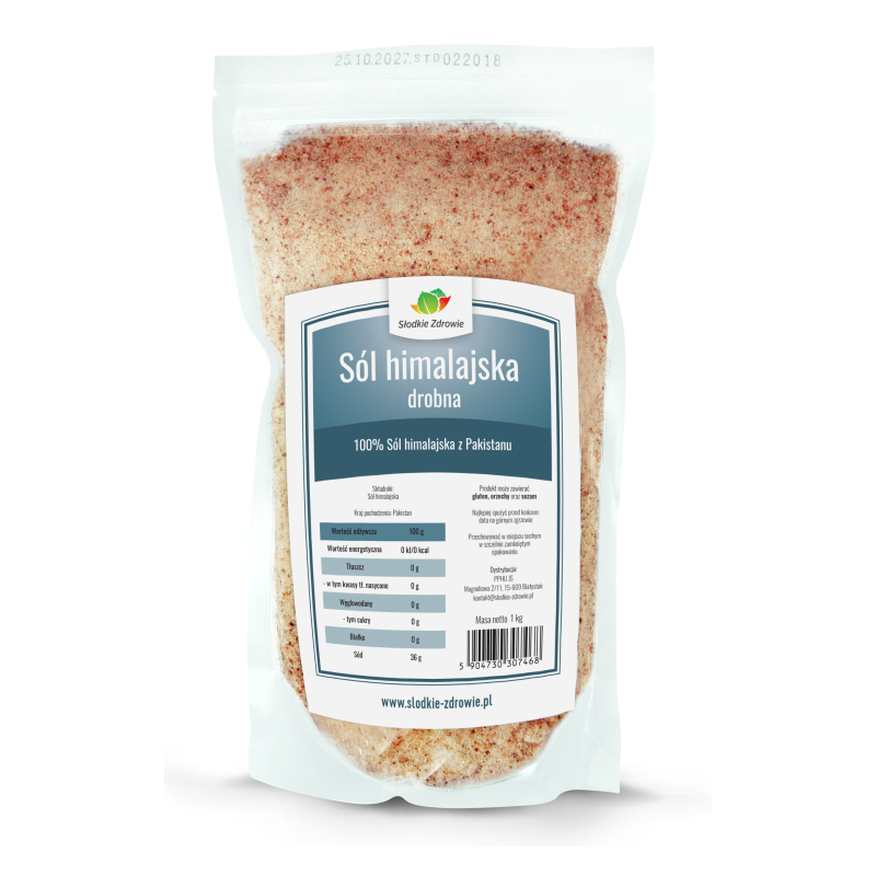 Sól himalajska - drobna różowa - 1kg