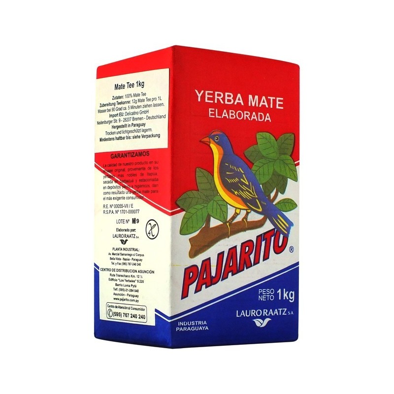 Pajarito Yerba Mate - Elaborada z Paragwaju - 1kg