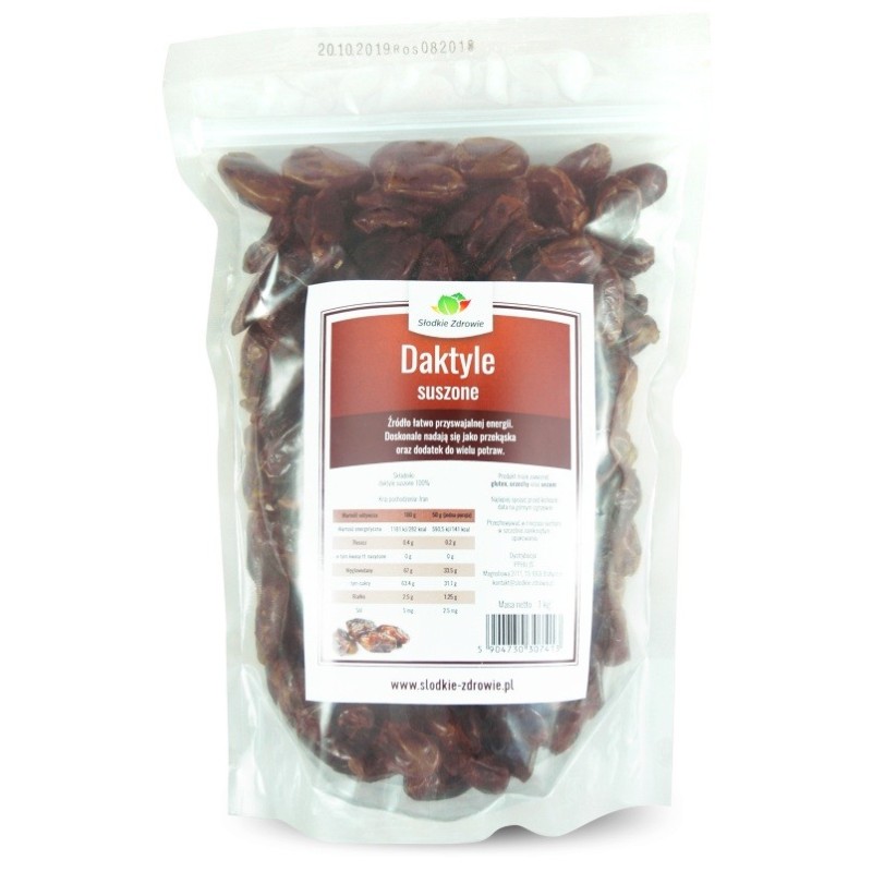 Daktyle suszone - bez pestek - 1kg