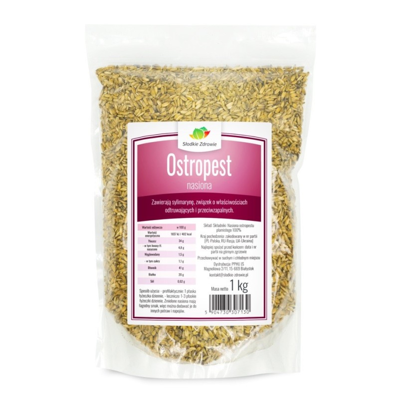 Ostropest plamisty - ziarno sylimaryna - 1kg