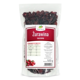 Żurawina suszona - cięta na...
