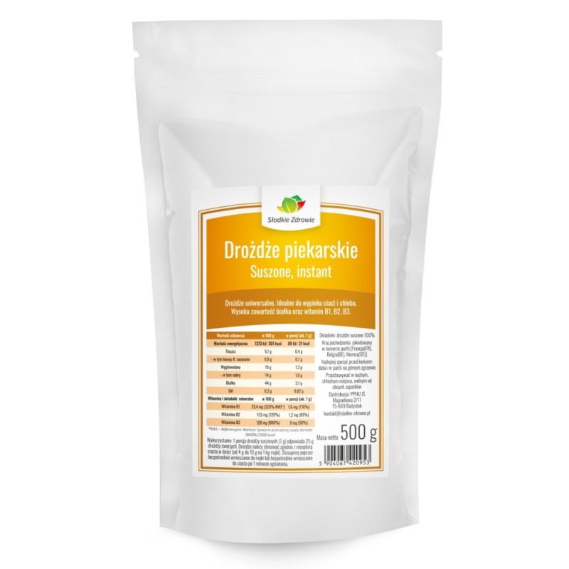 Drożdże piekarskie suche 500g
