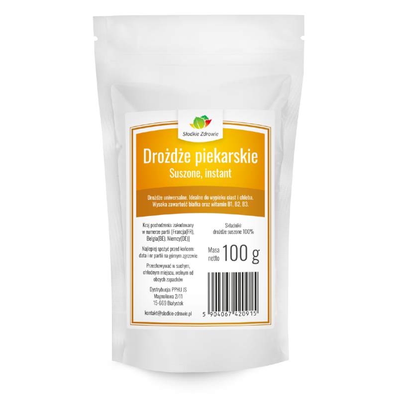 Drożdże piekarskie suche 100g