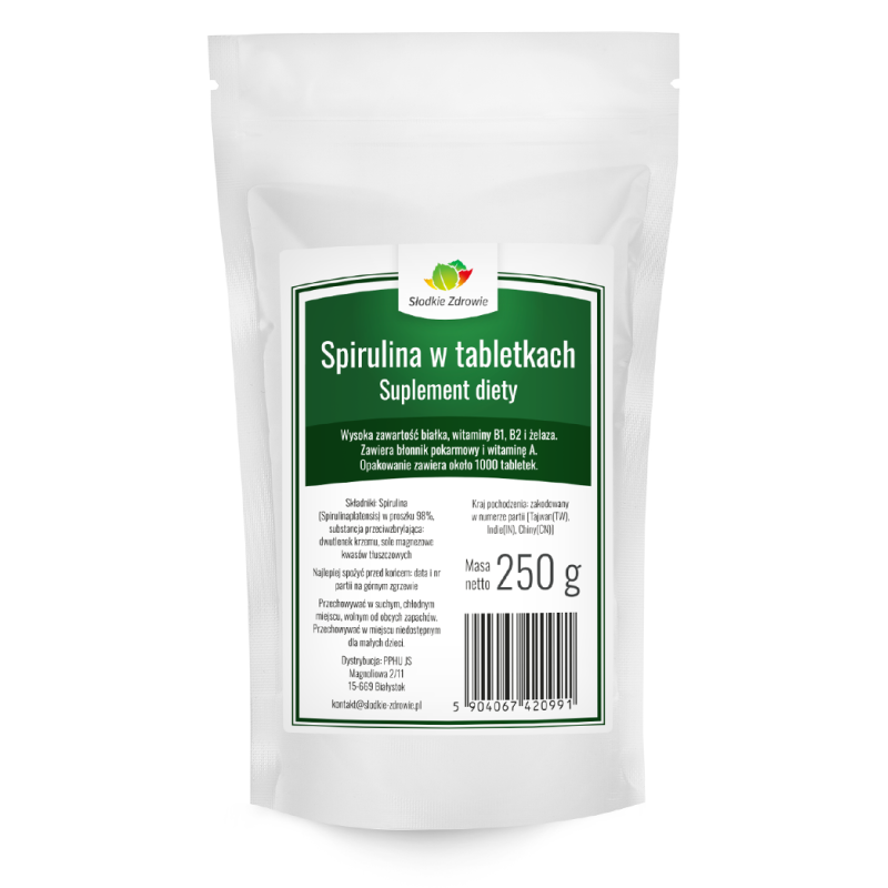 Spirulina w tabletkach 250g