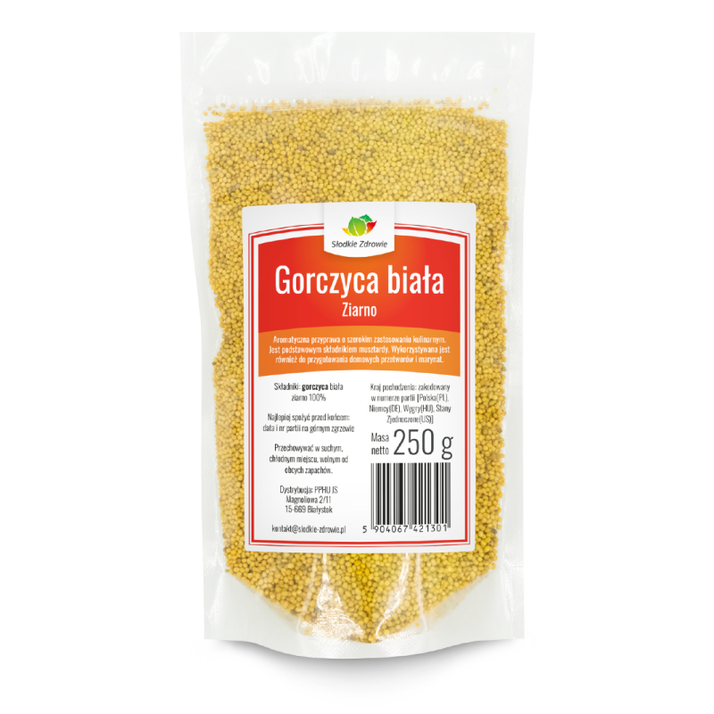 Gorczyca biała ziarno 250g