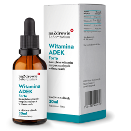 Na Zdrowie Witamina ADEK A, D3, E, K2 mk7 krople 30ml